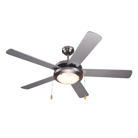 Commercial Cool 52 Ceiling Fan 5-Blade With Pull Chain And Light Kit CCF55P60